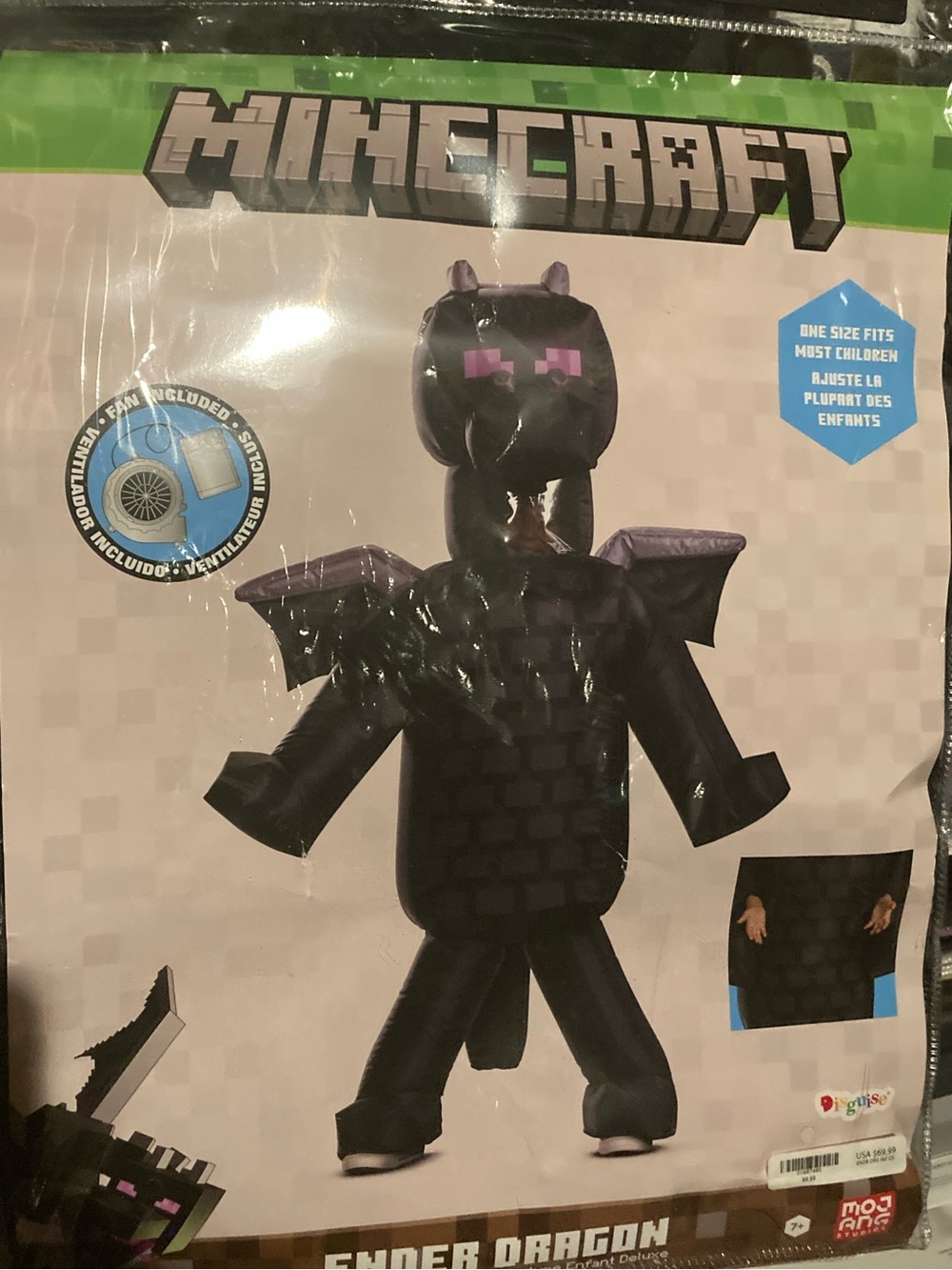 Kids MinecraftT Ender Dragon Inflatable Costume - Disguise Costumes
